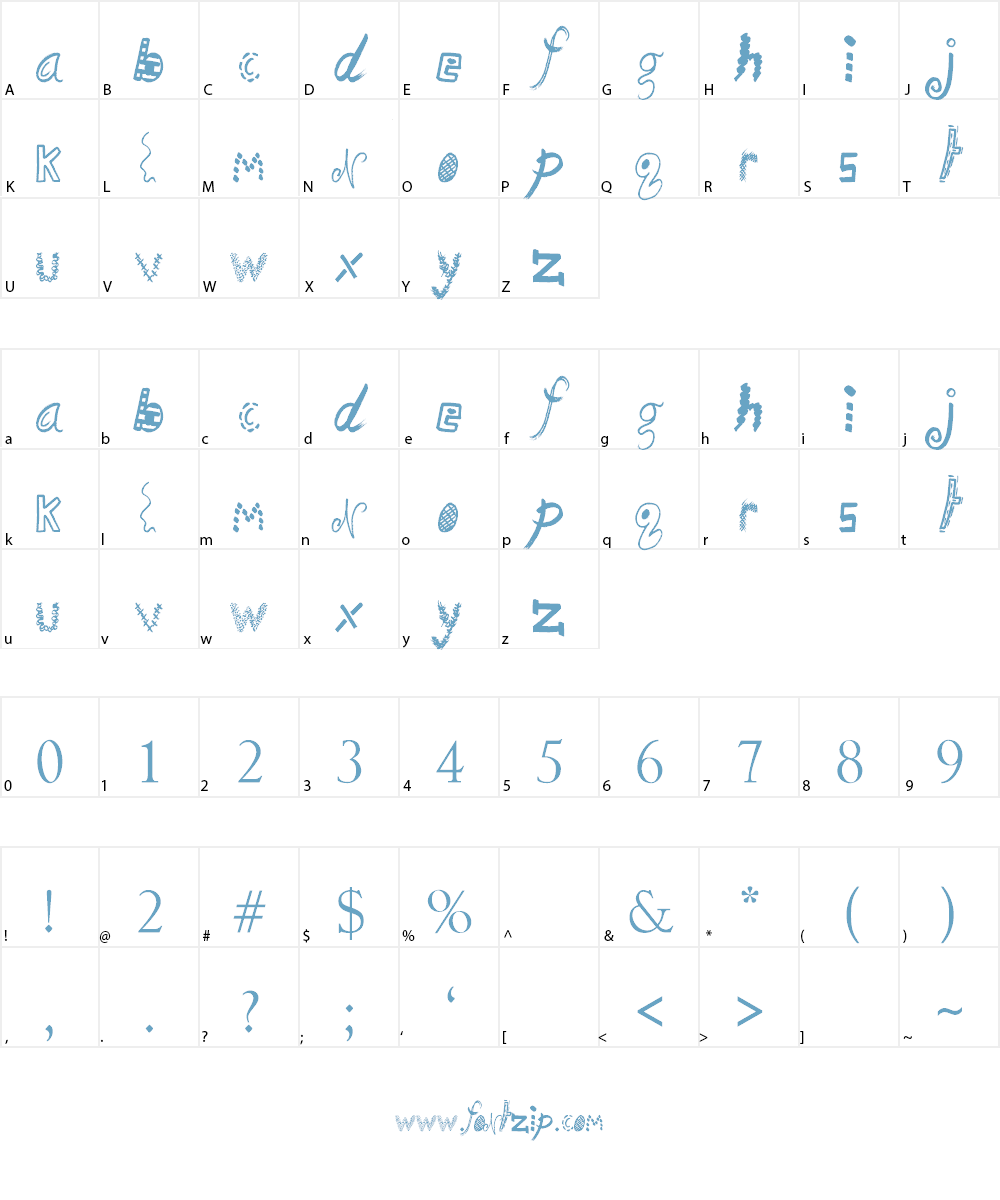 Sketchbook Challenge Font Character